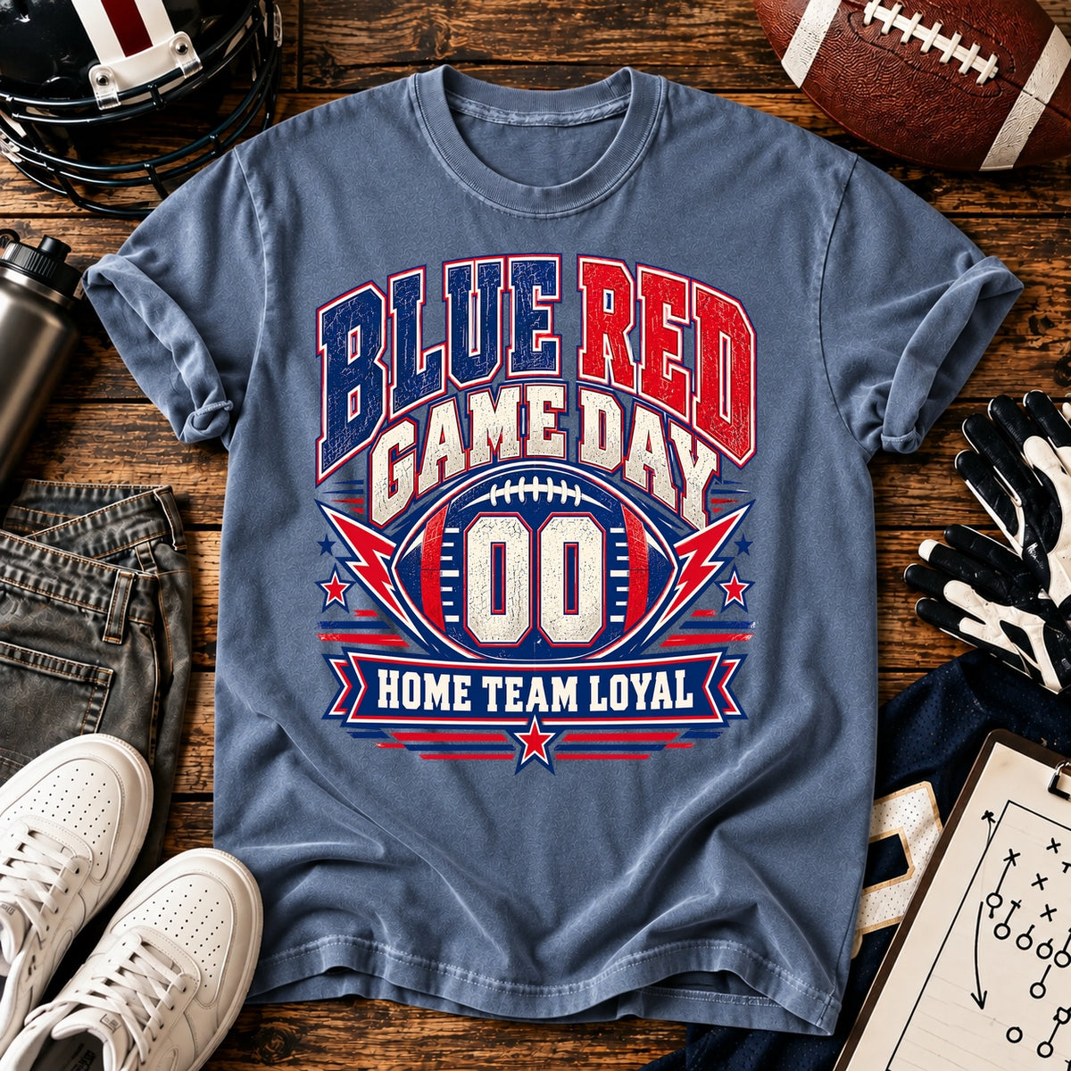 Blue Red Game Day T-shirt