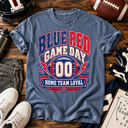 Blue Red Game Day T-shirt