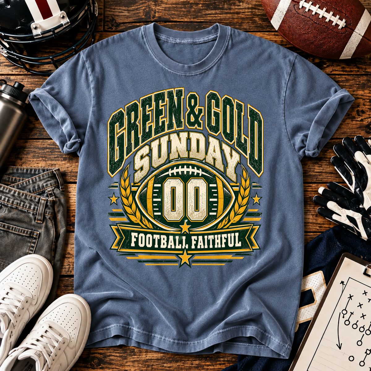 Green Gold Sunday T-shirt