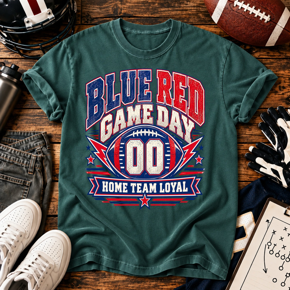 Blue Red Game Day T-shirt
