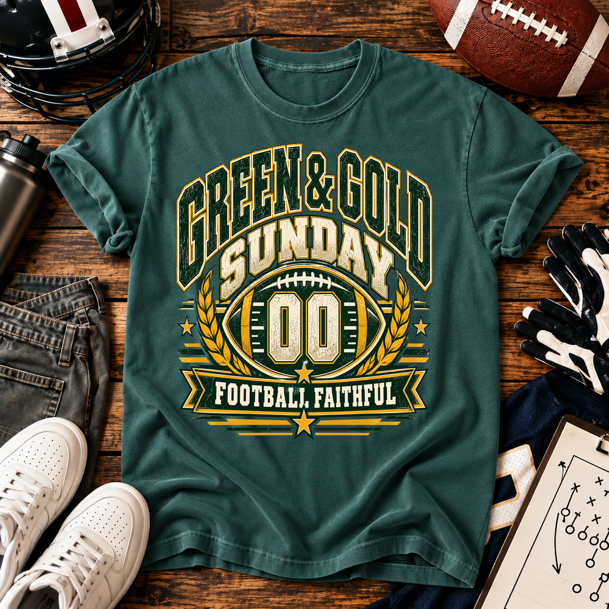 Green Gold Sunday T-shirt