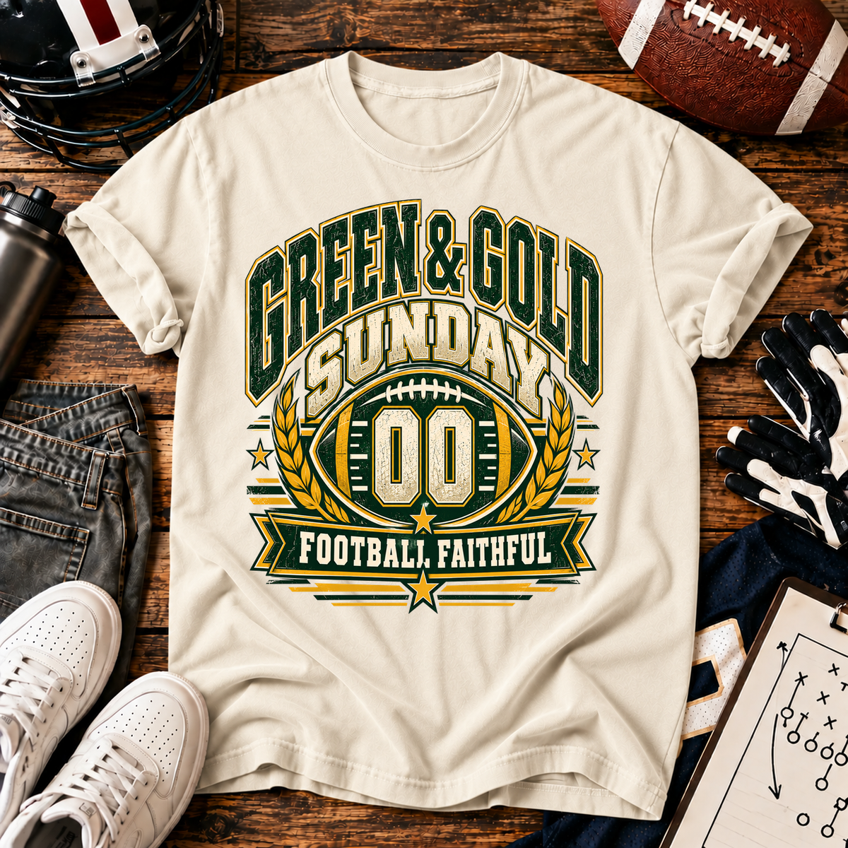 Green Gold Sunday T-shirt