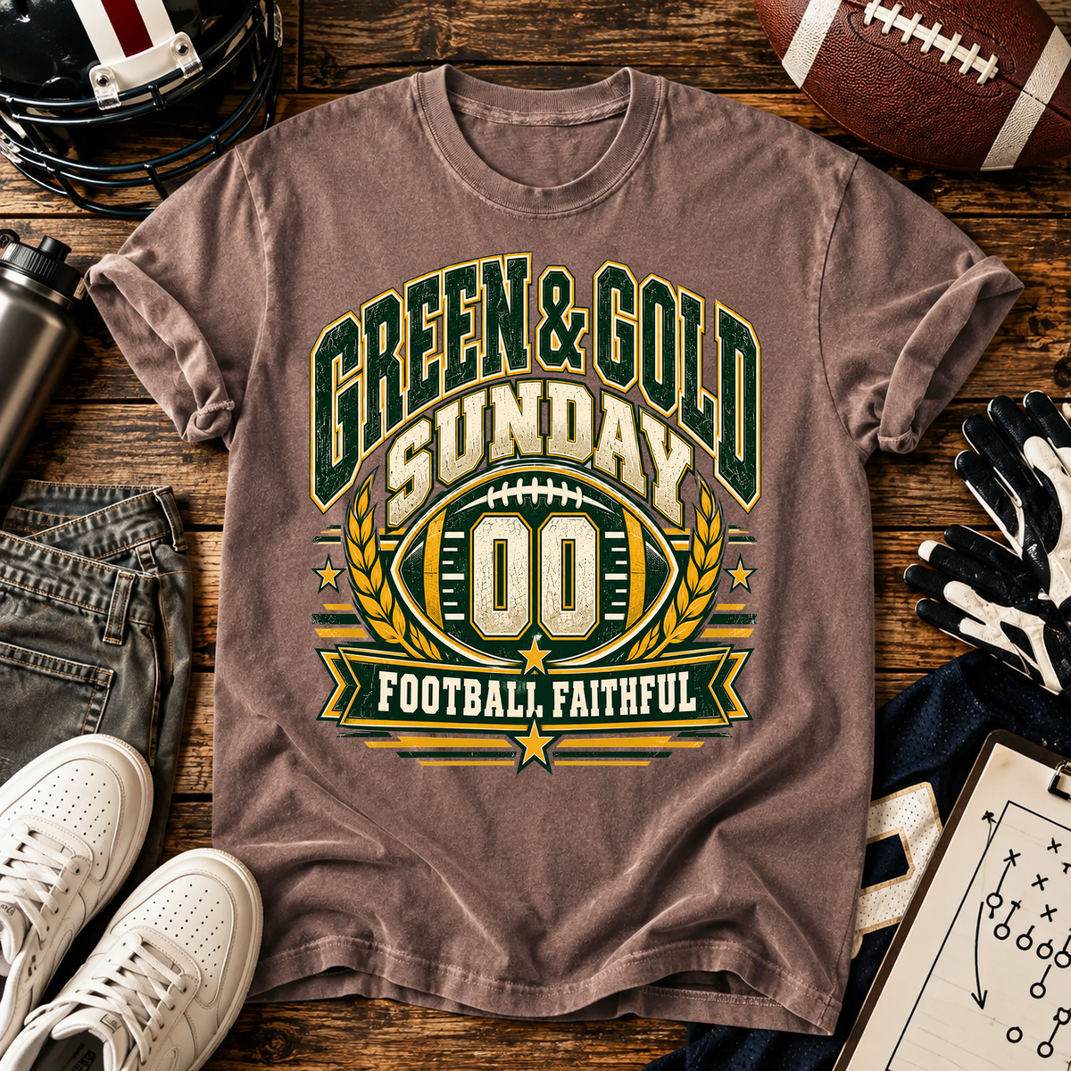Green Gold Sunday T-shirt