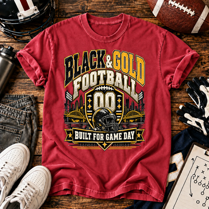 Black Gold Football T-shirt