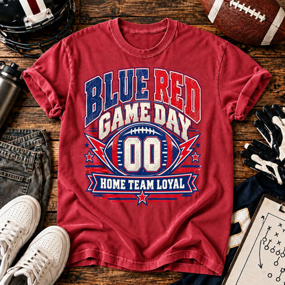 Blue Red Game Day T-shirt