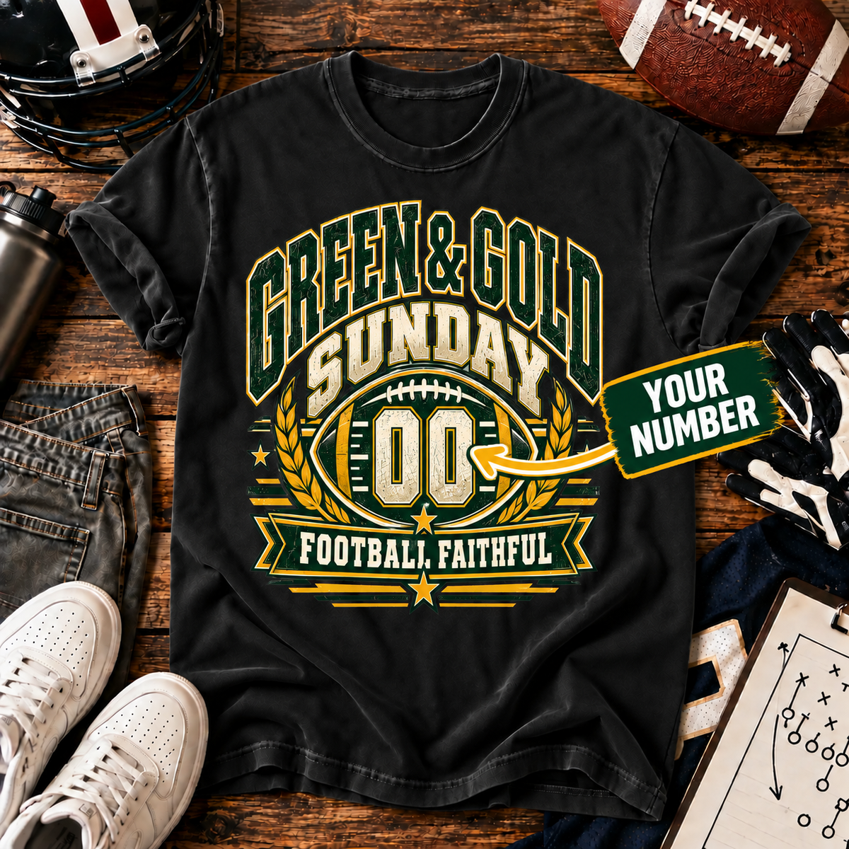 Green Gold Sunday T-shirt