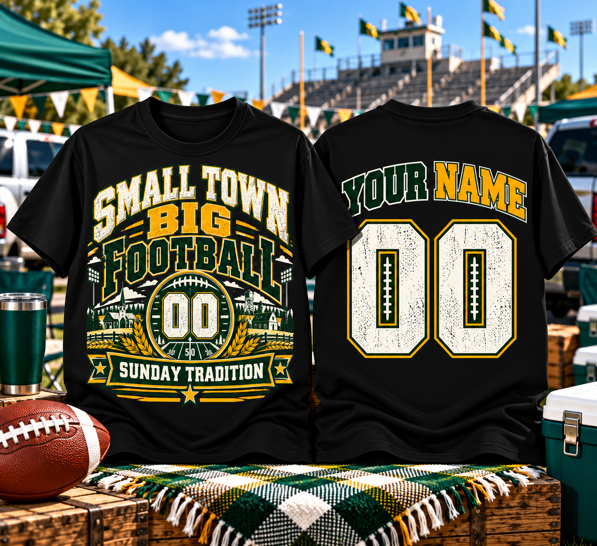 Small Town Big Football T-shirt