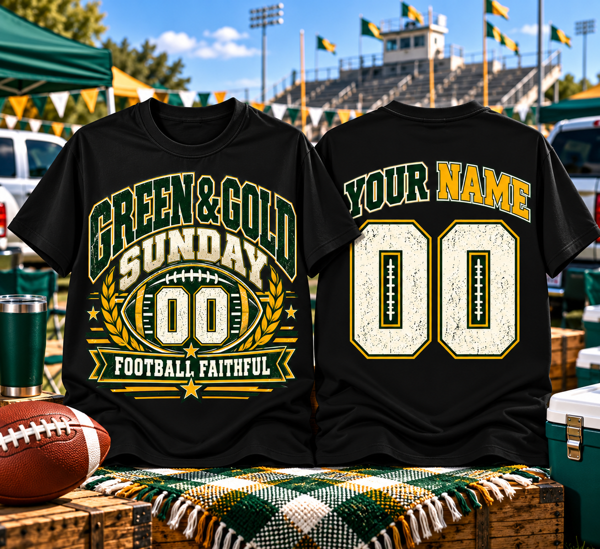 Green Gold Sunday T-shirt