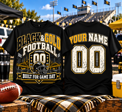 Black Gold Football T-shirt